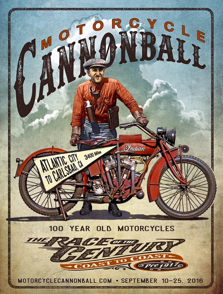 Motorcycle Cannonball 2016 - гонка на раритетных мотоциклах