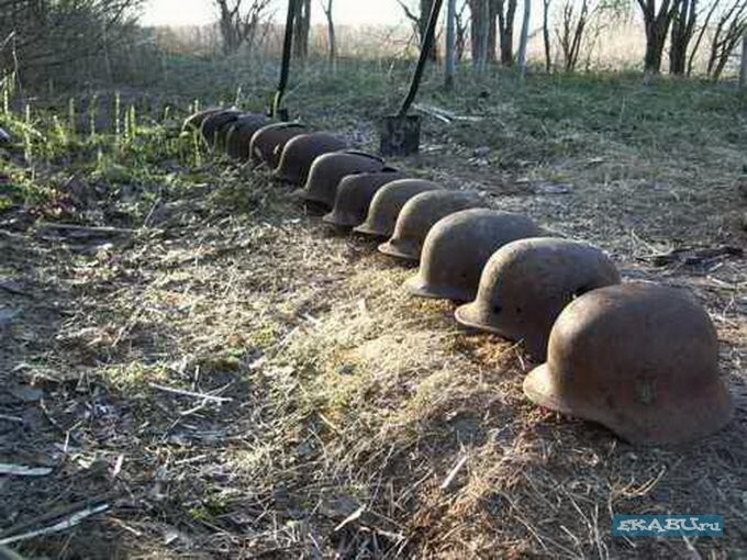 Фото с раскопок Второй Мировой