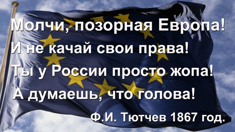 «Молчи, позорная Европа!»