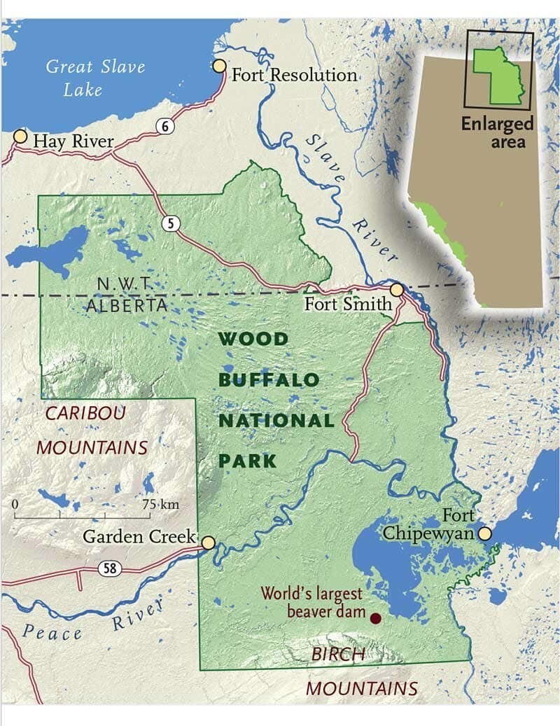 10.  Национальный парк Канады больше, чем некоторые страны