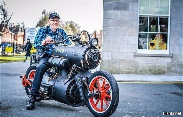 Мотоцикл на паровой тяге «Черная Жемчужина»