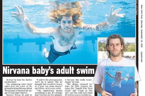 25-летний младенец с обложки «Nevermind» снова нырнул в бассейн