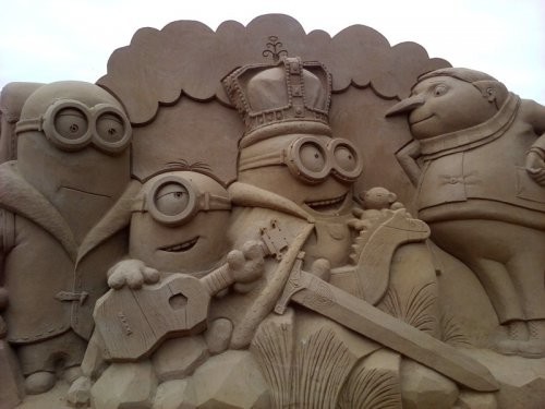 Песчаные скульптуры на фестивале в Санкт-Петербурге 