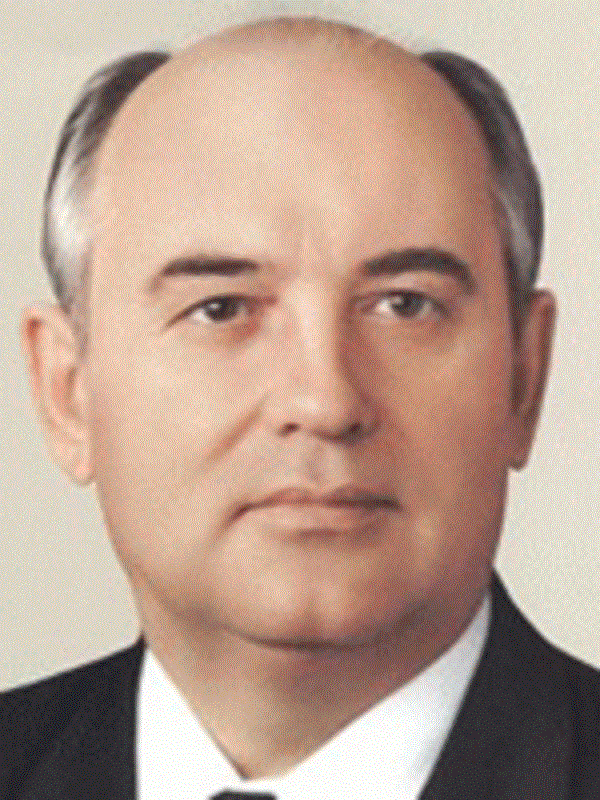 1990 год. Политик Михаил Сергеевич Горбачев 