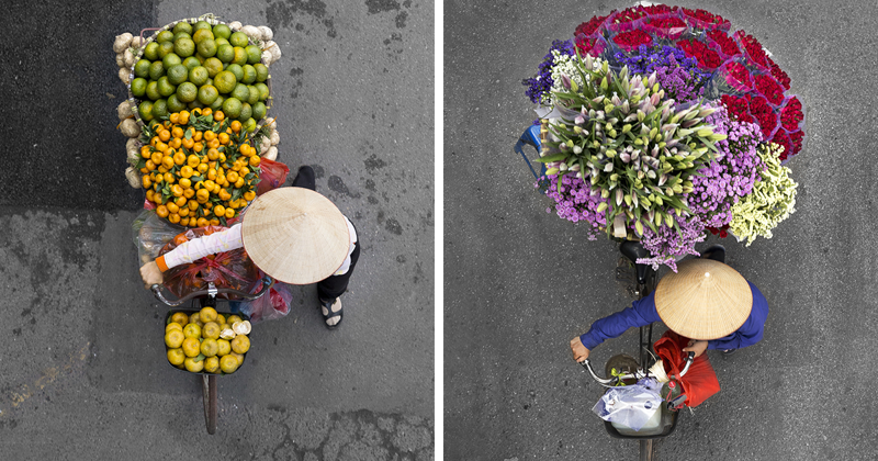 Вьетнамские уличные торговцы - воплощение гармонии