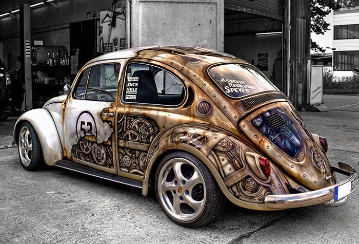 Steampunk VW Beetle