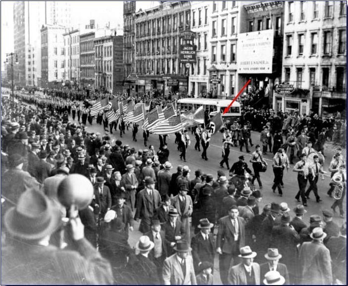  Парад Германо-Американского союза в Нью-Йорке, 30 октября 1939 года. 