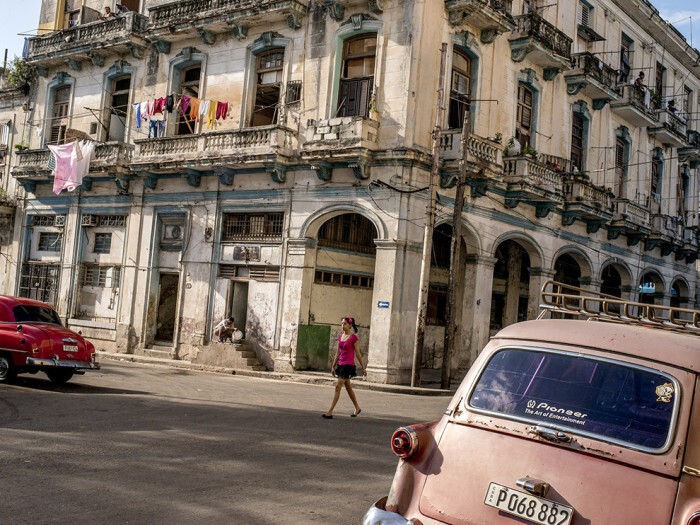 Уличная сцена в Гаване, Куба