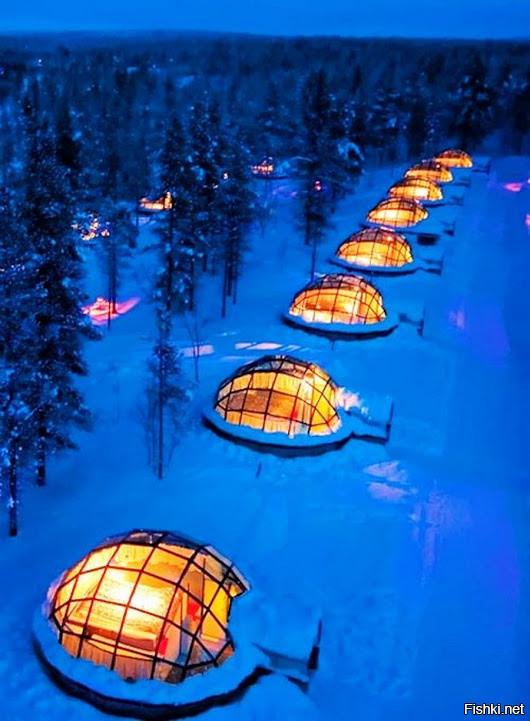 Домики в Финляндии, чтобы наблюдать северное сияние