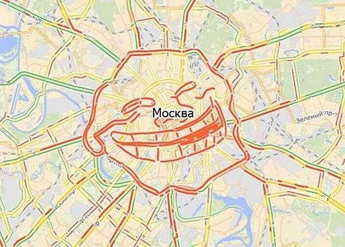 Ну как так: быть в Москве и не постоять в пробке