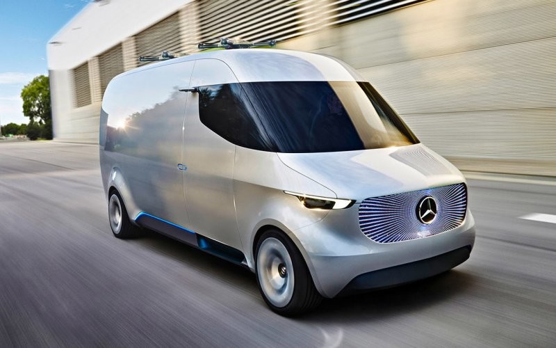  Вот и концептуальный Vision Van — это не привычный развозной грузовичок, а роботизированный логистический комплекс, органично вписанный в инновационную цепочку доставки грузов.