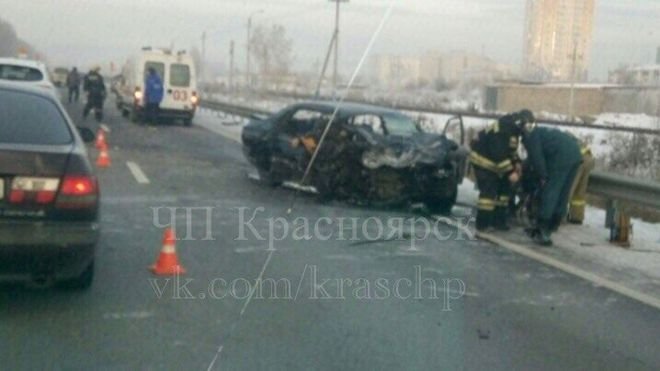 Авария дня. Смертельное ДТП на трассе под Красноярском