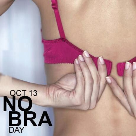 13 октября проводится День без бюстгальтера, призванный привлечь внимание общества  к проблемам распространения рака груди.