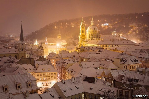 Зима в Праге, Чехия