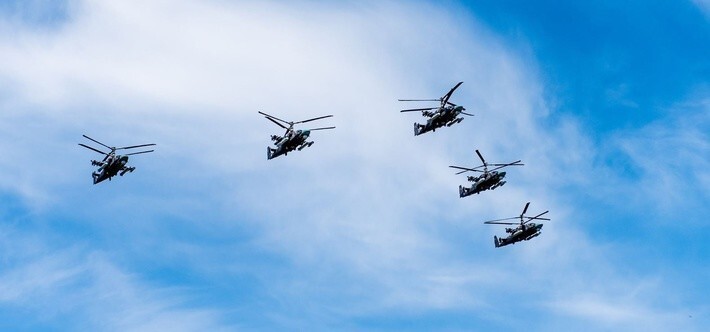 3. В вертолетный полк ЮВО на Кубани поступили 3 новых ударных вертолета Ка-52 «Аллигатор»