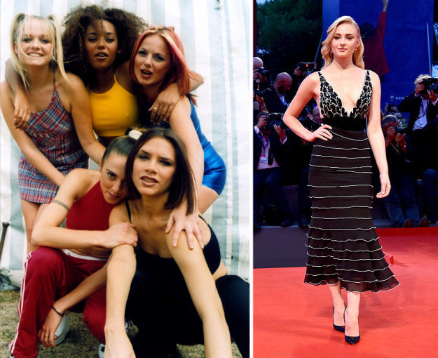 Звезда сериала «Игра престолов» Софи Тернер родилась в год, когда группа Spice Girls выпустила сингл Wannabe.