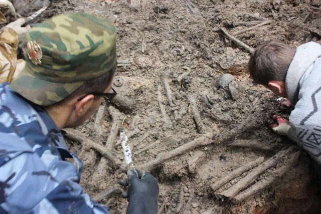 Найдено неучтенное захоронение 153 советских бойцов в поселковом парке
