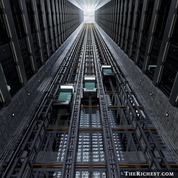 В шахте лифта