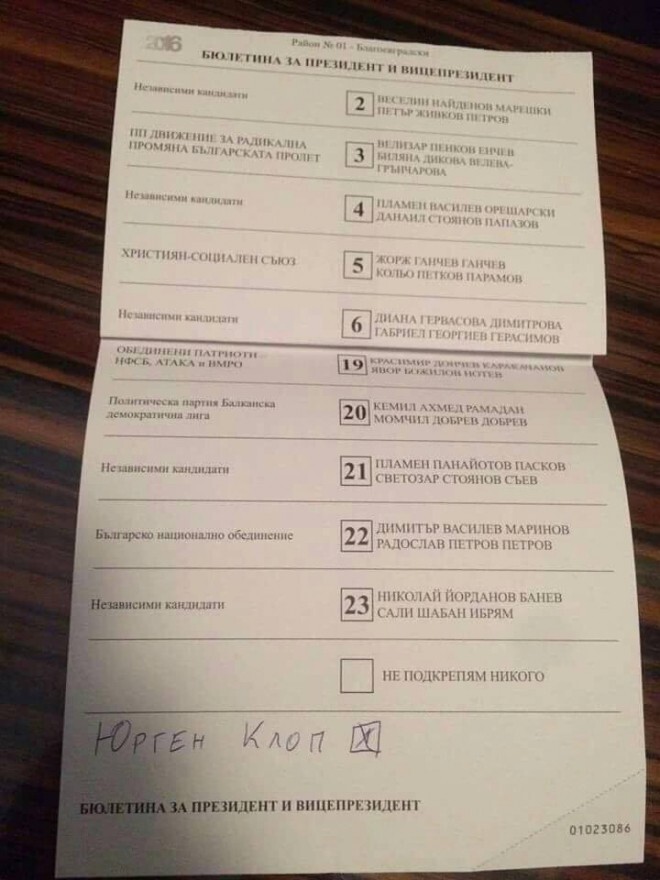 Коротко о президентские выборы в Болгарии 06.11.2016