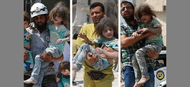 Ах эта маленькая сирийская девочка, которую регулярно спасают "Белые каски"