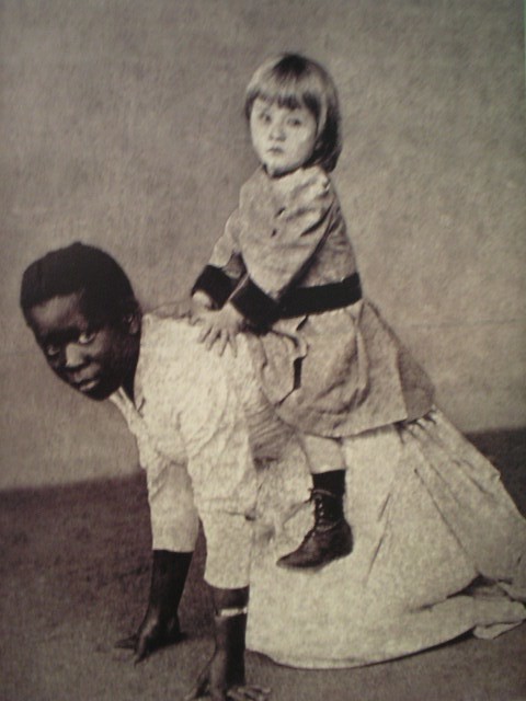 Белая девочка и рабыня, 1880 год, Бразильская империя