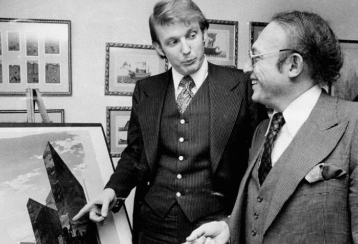 1968. Дональд Трамп с отцом