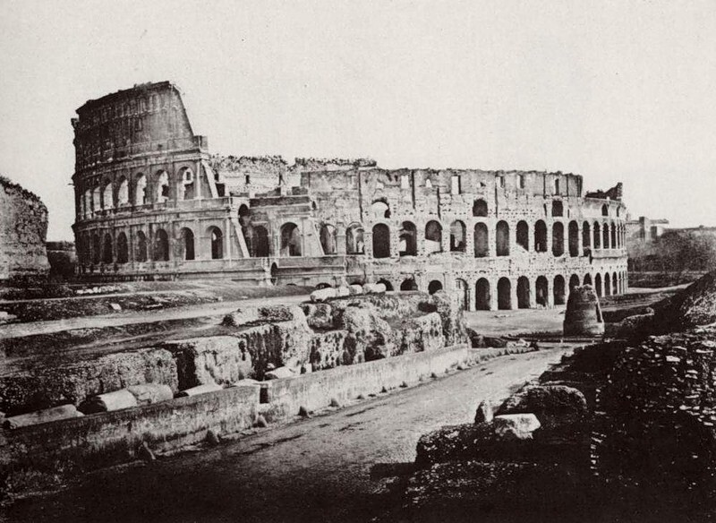 Первая фотография Колизея (1848 г.)