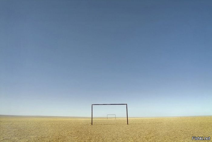 Футбольное поле в Монголии