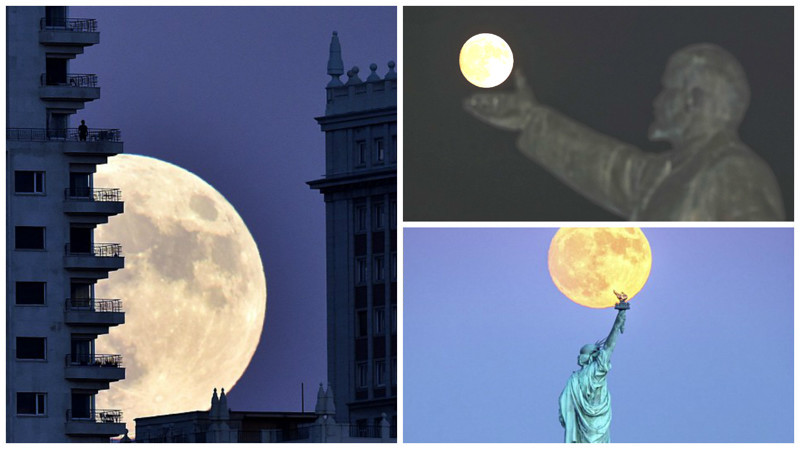 Самая яркая луна с 1948 года: завораживающие снимки со всех концов света
