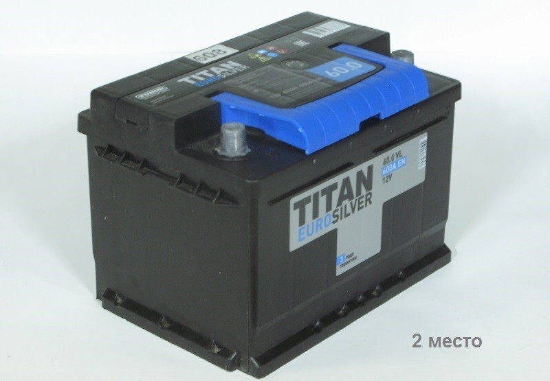 На втором месте – стартерная батарея бренда Titan