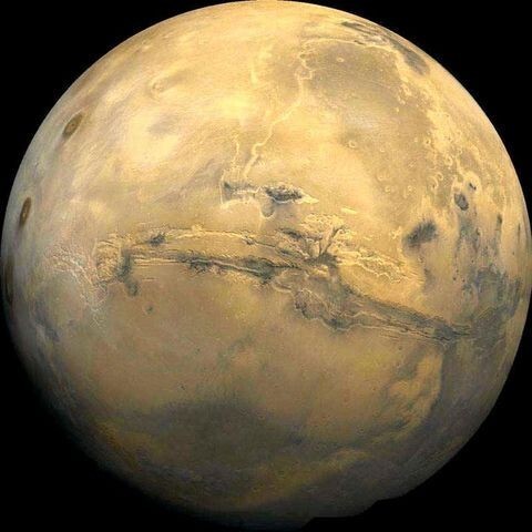Современный вид Марса.