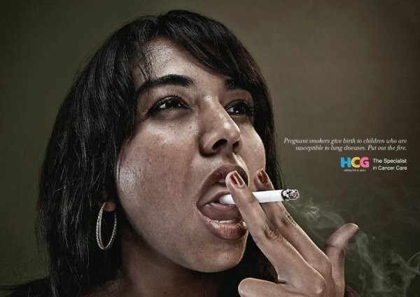 11 прикольных антитабачных рекламных кампаний