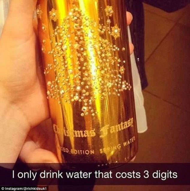 "Воду пью только дорогую, стоимость не менее чем трехзначная".