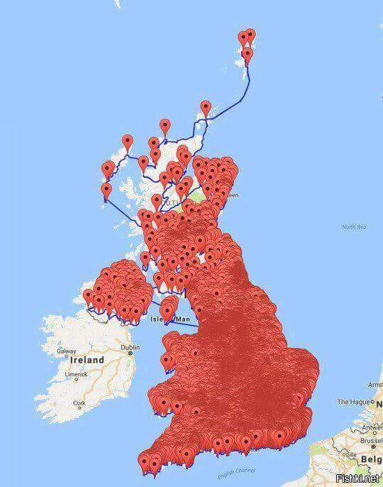 Для вашего удобства мы собрали все пабы Великобритании на одной карте
