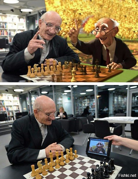 В Екатеринбурге живет дедушка, похожий на шахматиста из мультика Pixar