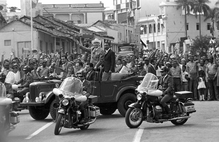 Брежнев гостит у Кастро на Кубе