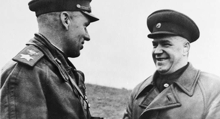 Георгий Жуков и Константин Рокоссовский, 1944 год.
