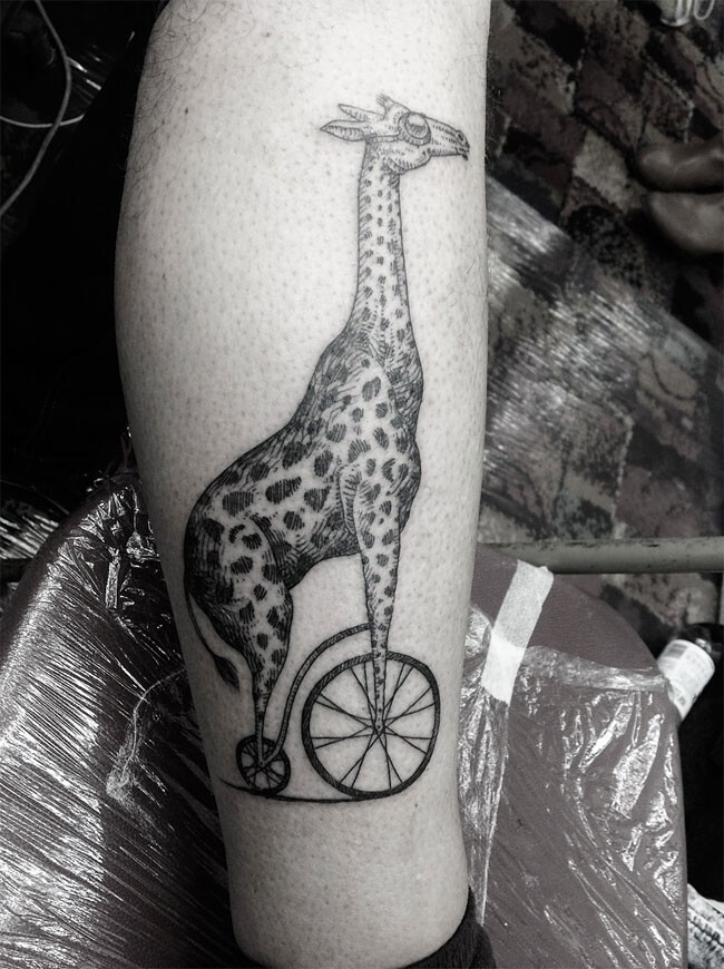 Сюрреалистические татуировки гибридных животных