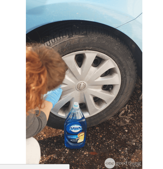Отчистить автомобильный диски