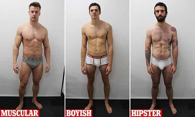 Слева направо: мускулистый Ласло (25 лет); стройный, но не раскачанный Дэнни (22 года); модный хипстер в татуировках Дэниэл (27 лет)