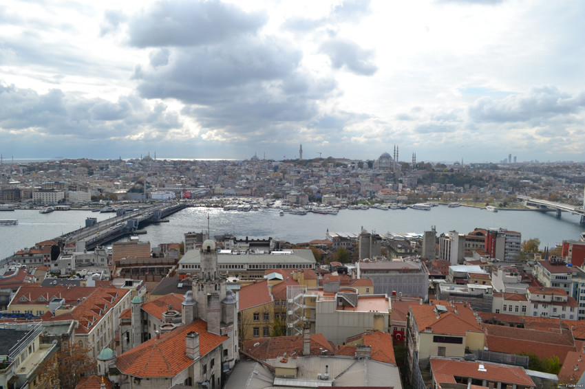 Вид на Стамбул с башни Галата
