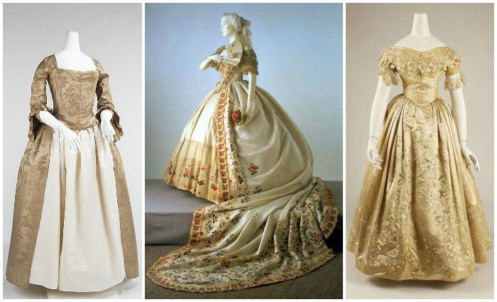 Свадебные платья, 18 век