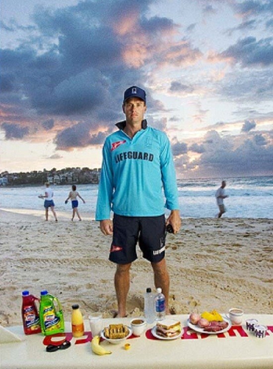 Брюс Хопкинс, спасатель на пляже, Сидней, Австралия - 3700 калорий в день
