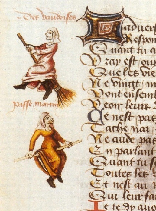 Иллюстрация из Поэмы о ведьмах, Мартина ле Франка (1451) 