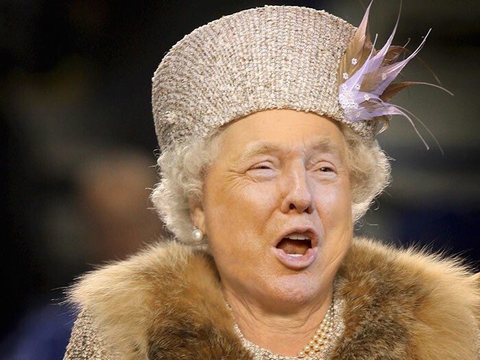 Что будет, если Трампа одеть в гардероб английской королевы?