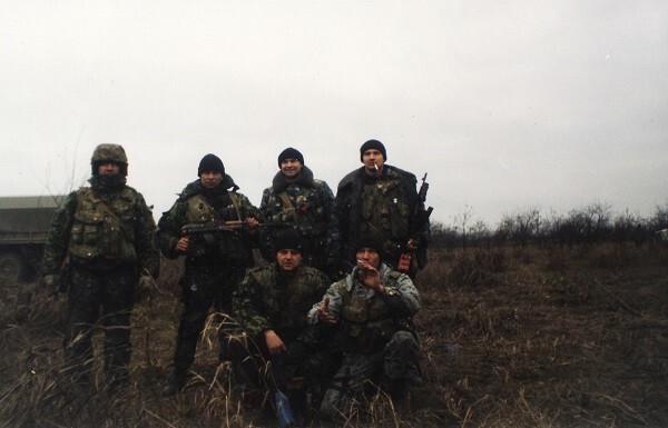 Сергей Багаев с боевыми товарищами
