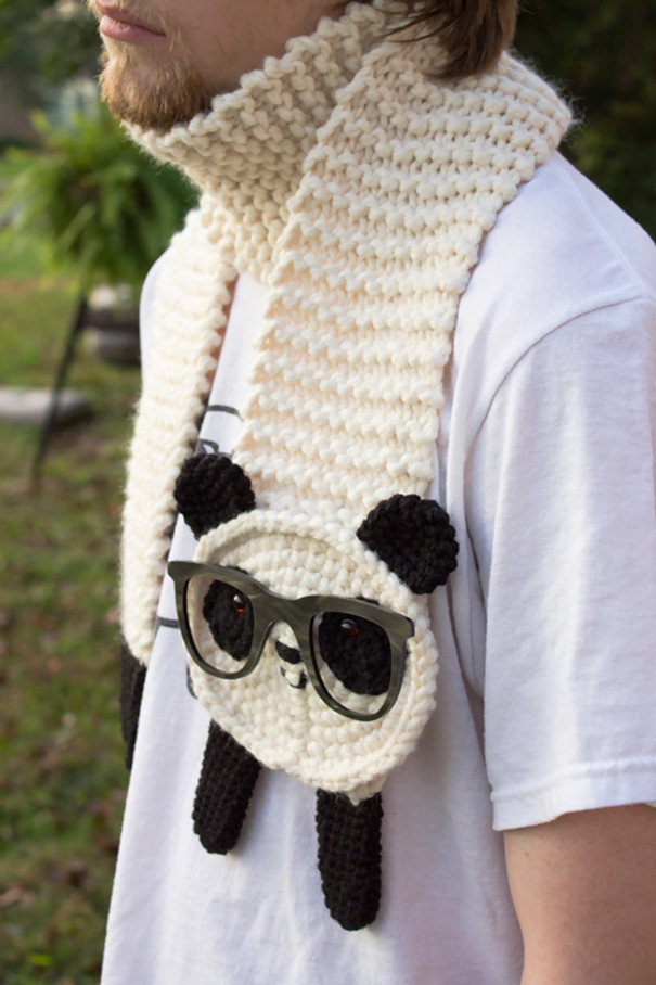 Панда-шарф для хипстера