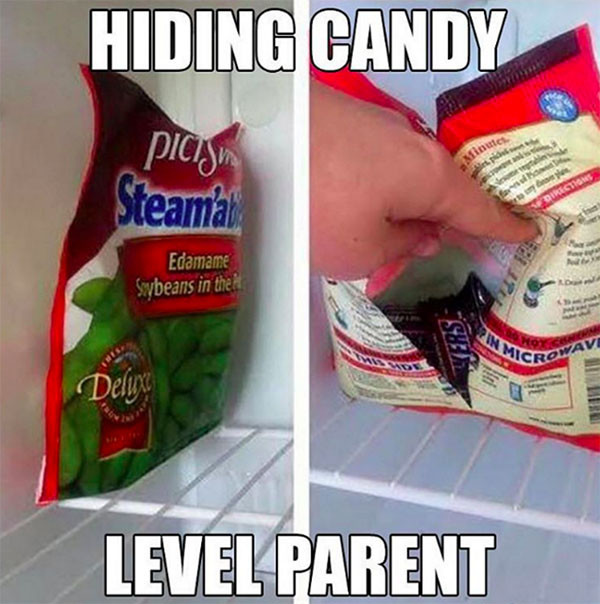 Спрятать лишние конфеты от любопытных сладкоежек