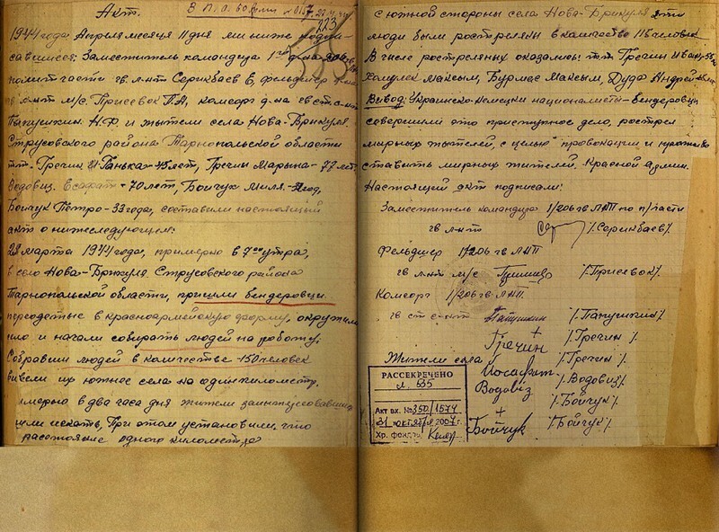 Министерство обороны России опубликовало секретные архивы о преступлениях ОУН УПА
