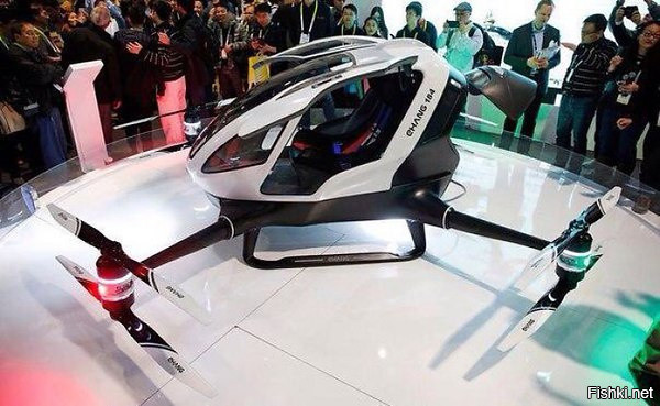 Китай готов начать массовое производство летающих мотоциклов «EHang 184»